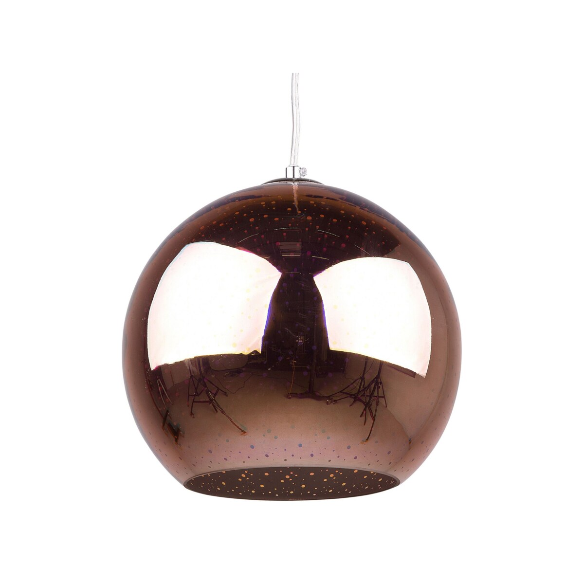 Lampa wisząca szklana miedziana SESSERA