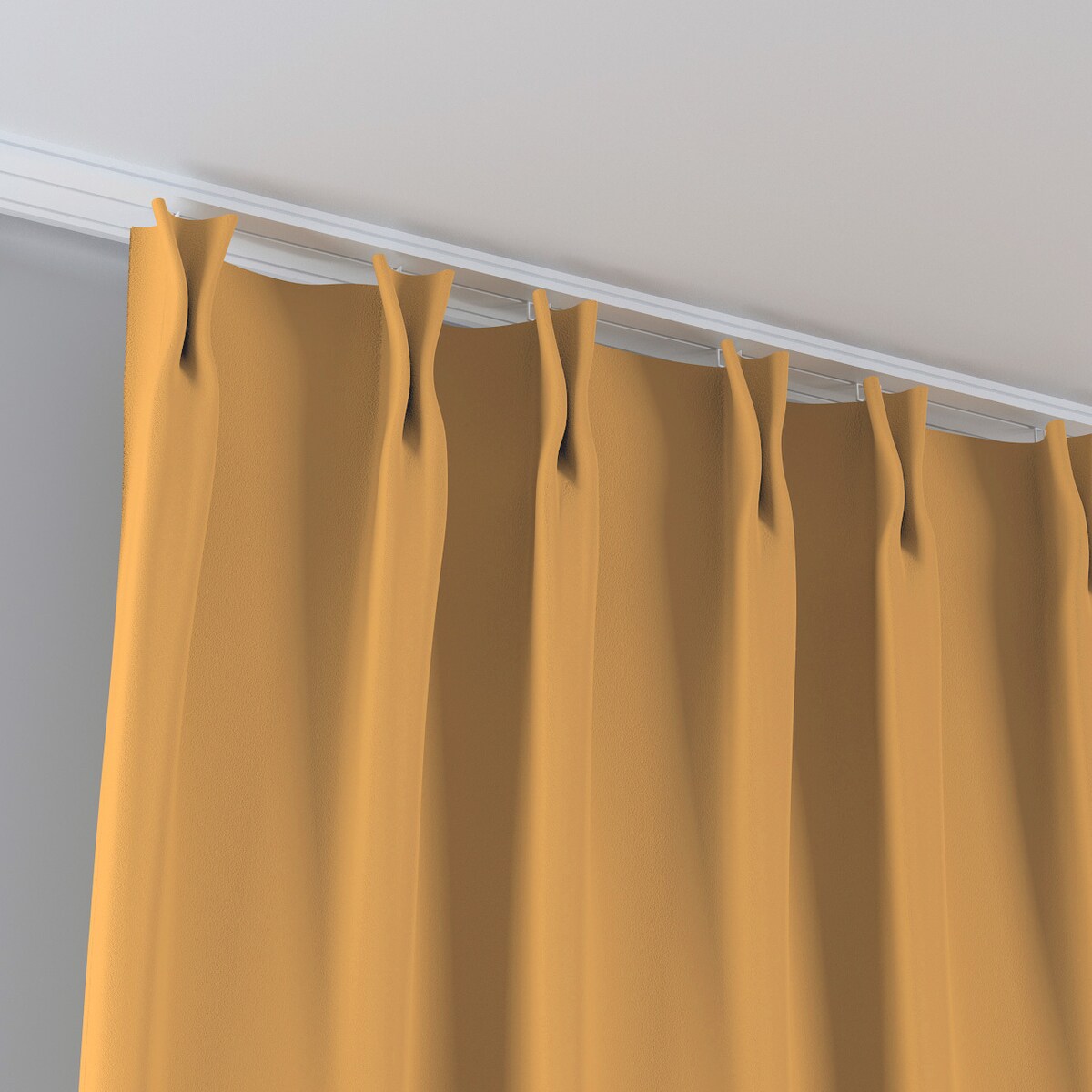 Zasłona na haczykach flex podwójnych 130x245 miodowy żółty