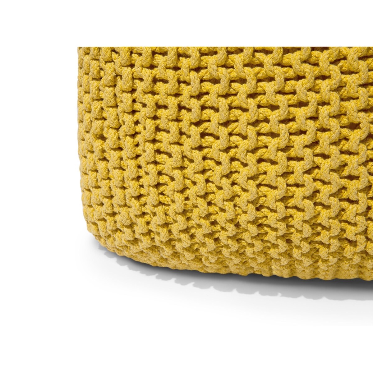 Puf 50 x 31 cm żółty CONRAD