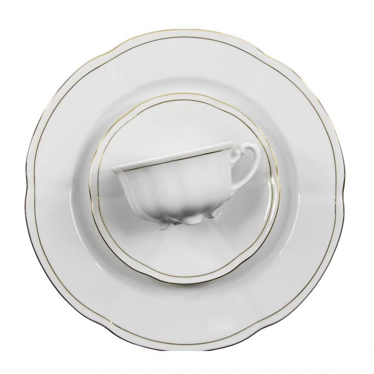 Garnitur do herbaty dla 12 osób 39 el. Bolero Złota Linia 3604