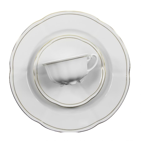 Garnitur do herbaty dla 12 osób 39 el. Bolero Złota Linia 3604