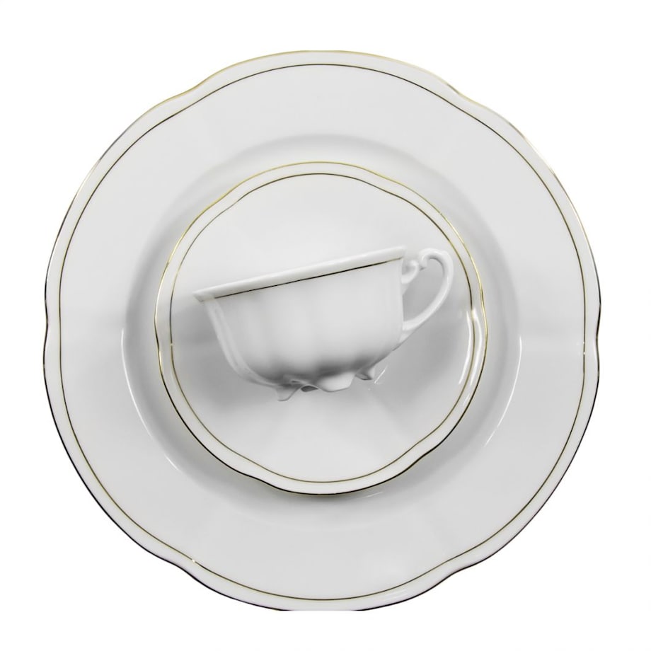 Garnitur do herbaty dla 12 osób 39 el. Bolero Złota Linia 3604