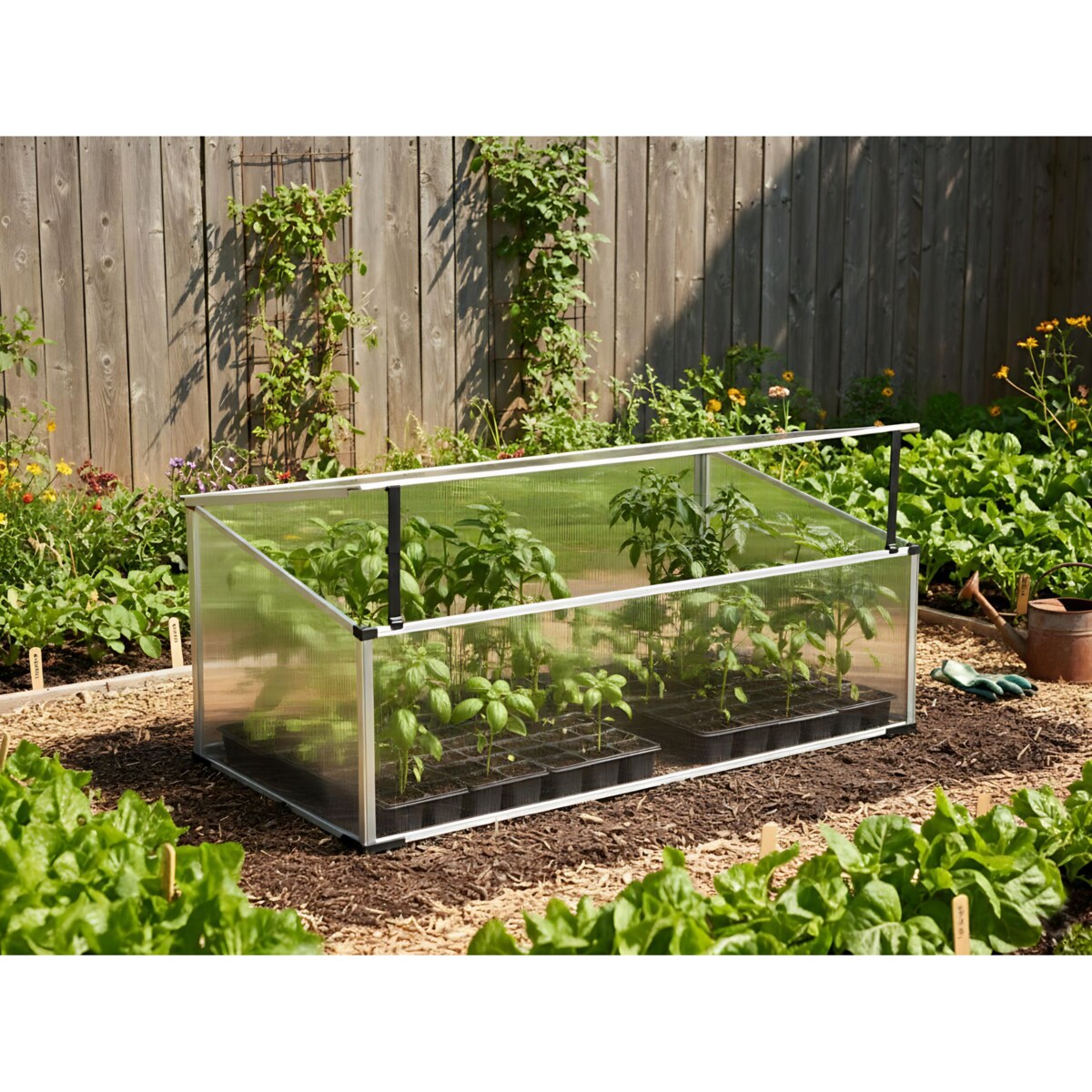 Szklarnia ogrodowa CARFIZZI Srebrny 60 cm