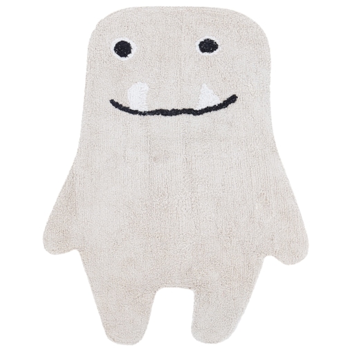 Dywan dziecięcy bawełniany potworek 70 x 100 cm beżowy ZODI