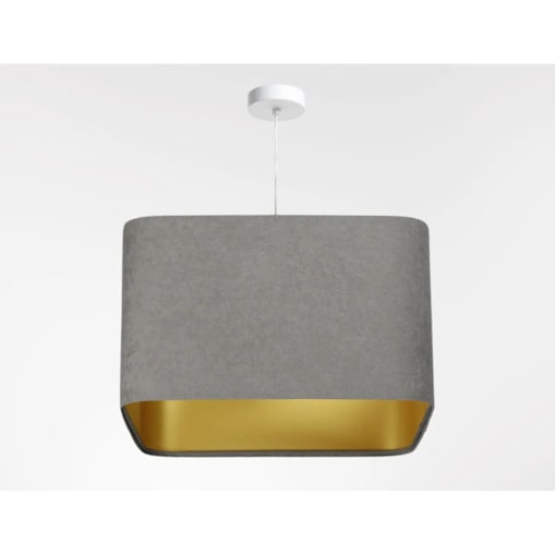 Lampa wisząca KWADRO SUE 40w20 szara/złota