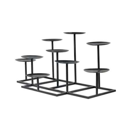 Świecznik LAMEGO Metal 23 cm Czarny