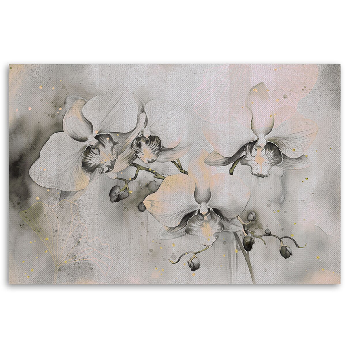 Obraz do salonu sypialni jadalni Kwitnące Orchidee Kwiaty Abstrakcja 60x40