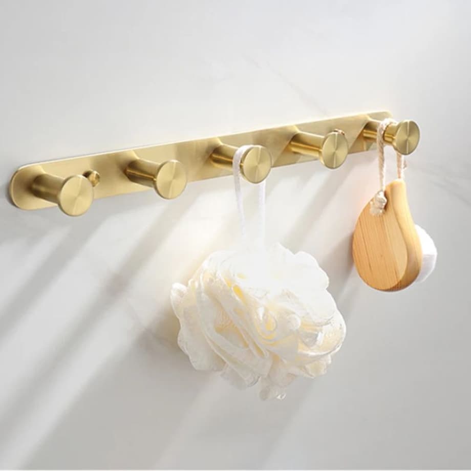 Wieszak ścienny złoty na ubrania akcesoria do przedpokoju