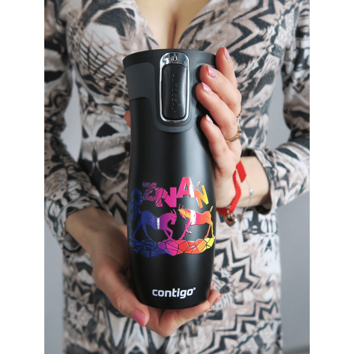 Kubek termiczny Contigo West Loop 2.0 470 ml - Poznań - czarny