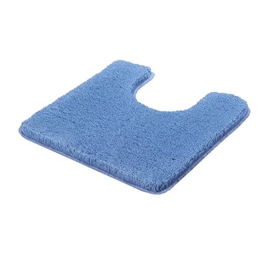 Kleine Wolke Relax Dywanik WC niebieski z wycięciem 55x 55 cm wysokie runo