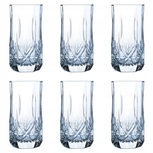 SZKLANKI WYSOKIE 310 ml x6 NA NAPOJE soki luminarc