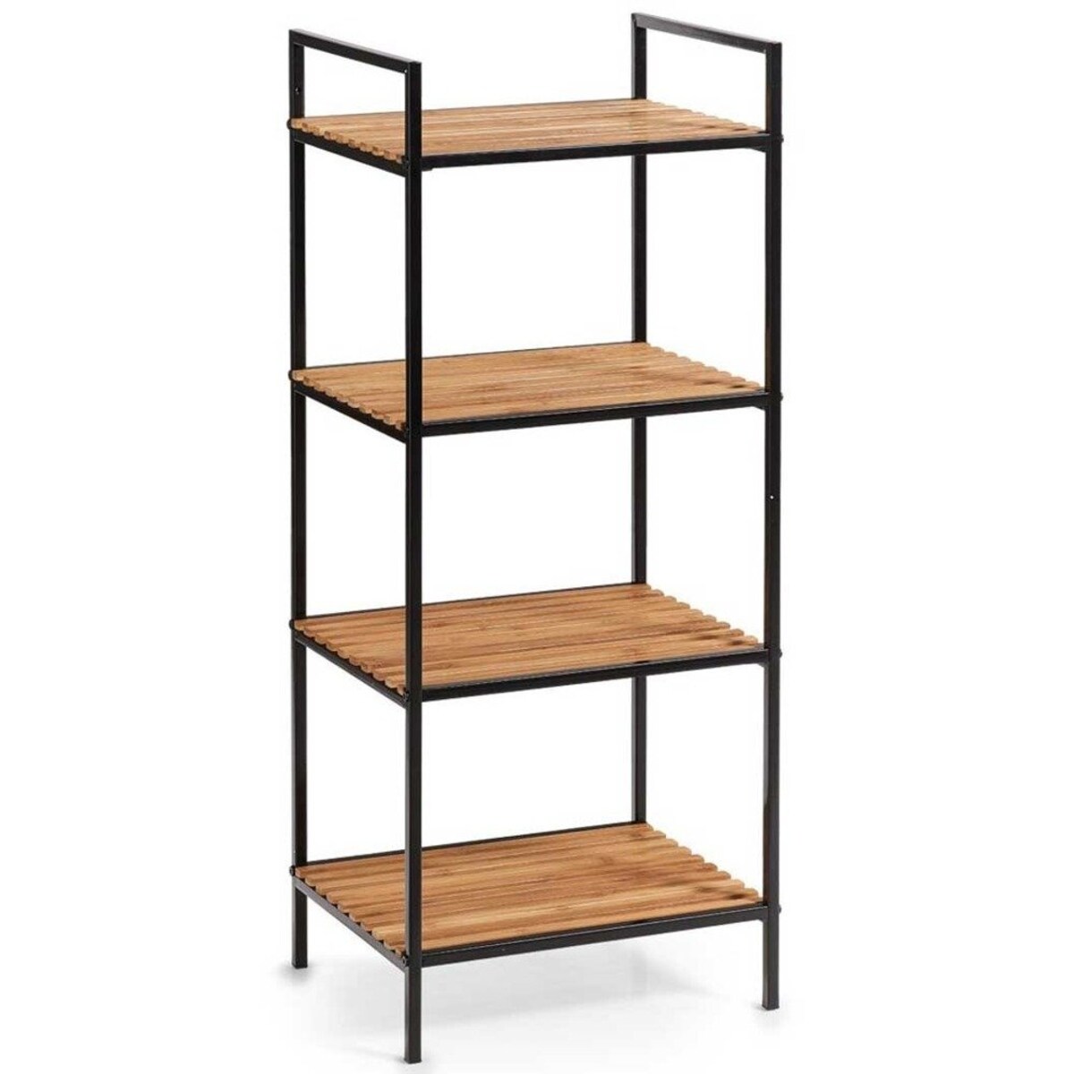 Bambusowy regał łazienkowy - 4 poziomy na przybory, ręczniki ZELLER