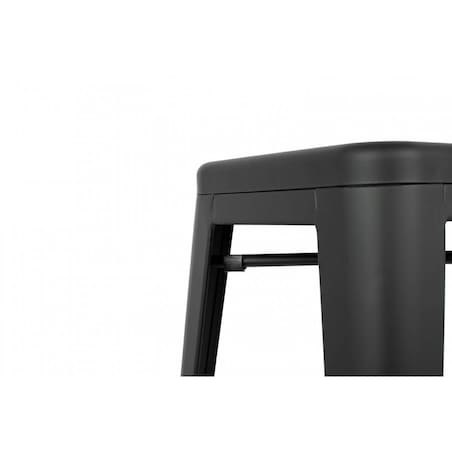 Czarny taboret uniwersalny Tower do industrialnych wnętrz