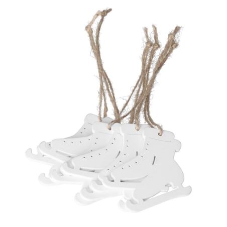 Bombki Na Choinkę Drewniane Ozdoba Stroik 6Szt