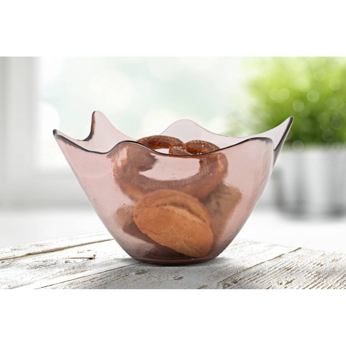 Ozdobna misa ze szkła z recyklingu, Ø 30 cm