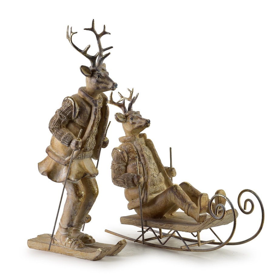 Figura Renifer Na Nartach SANTA LILA