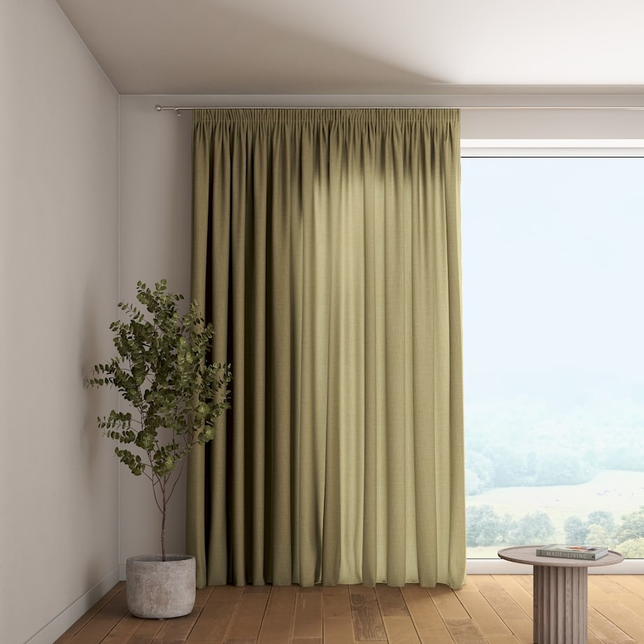 Zasłona na taśmie marszczącej 1 szt. 130x245 zielony