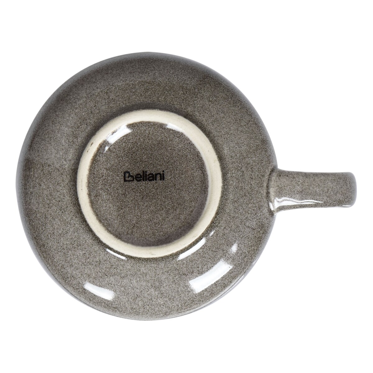 Zestaw 8 filiżanek ze spodkami COSTMARY Kamionka Szary