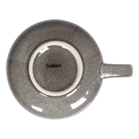 Zestaw 8 filiżanek ze spodkami COSTMARY Kamionka Szary