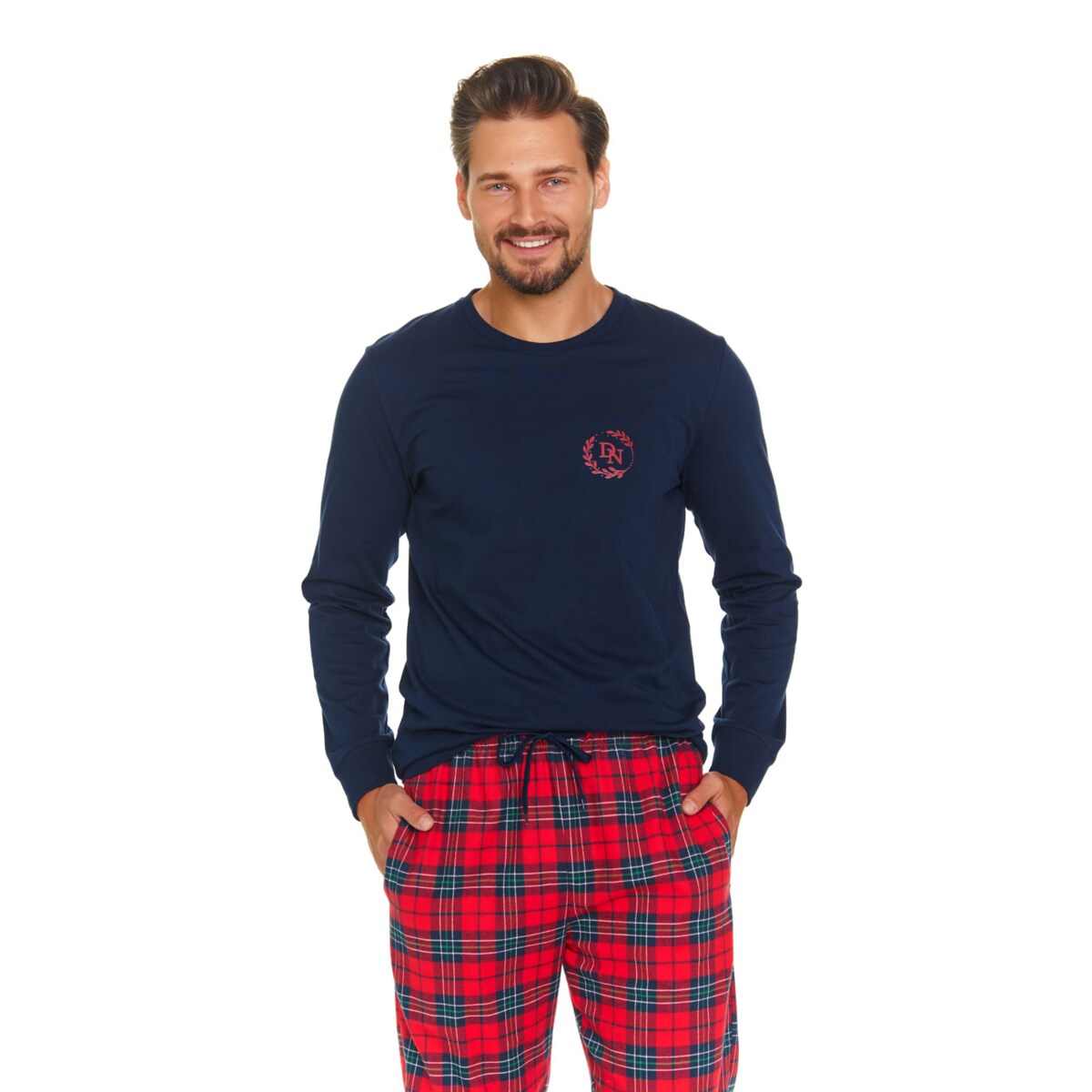 Piżama kolor granatowy PMB.7128.NAVY_BLUE - XXL