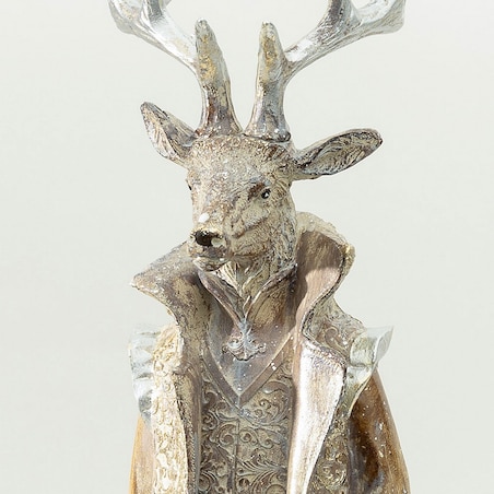 Figurka dekoracyjna Gentleman Deer 30x9x69 cm, 17x17x61 cm