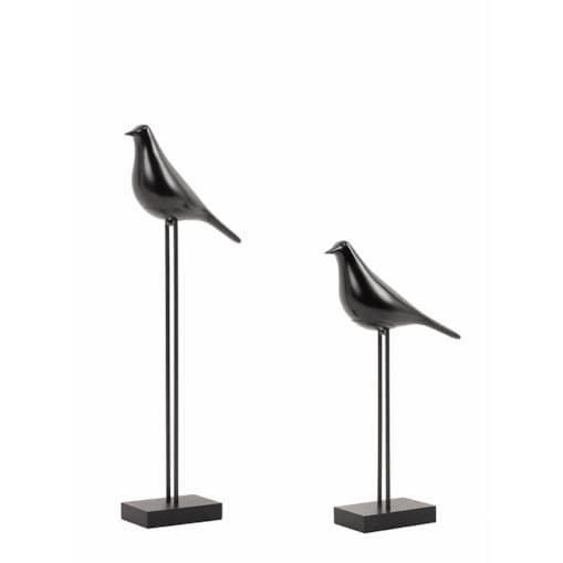 Zestaw 2 dekoracji SHP BIRDY czarna