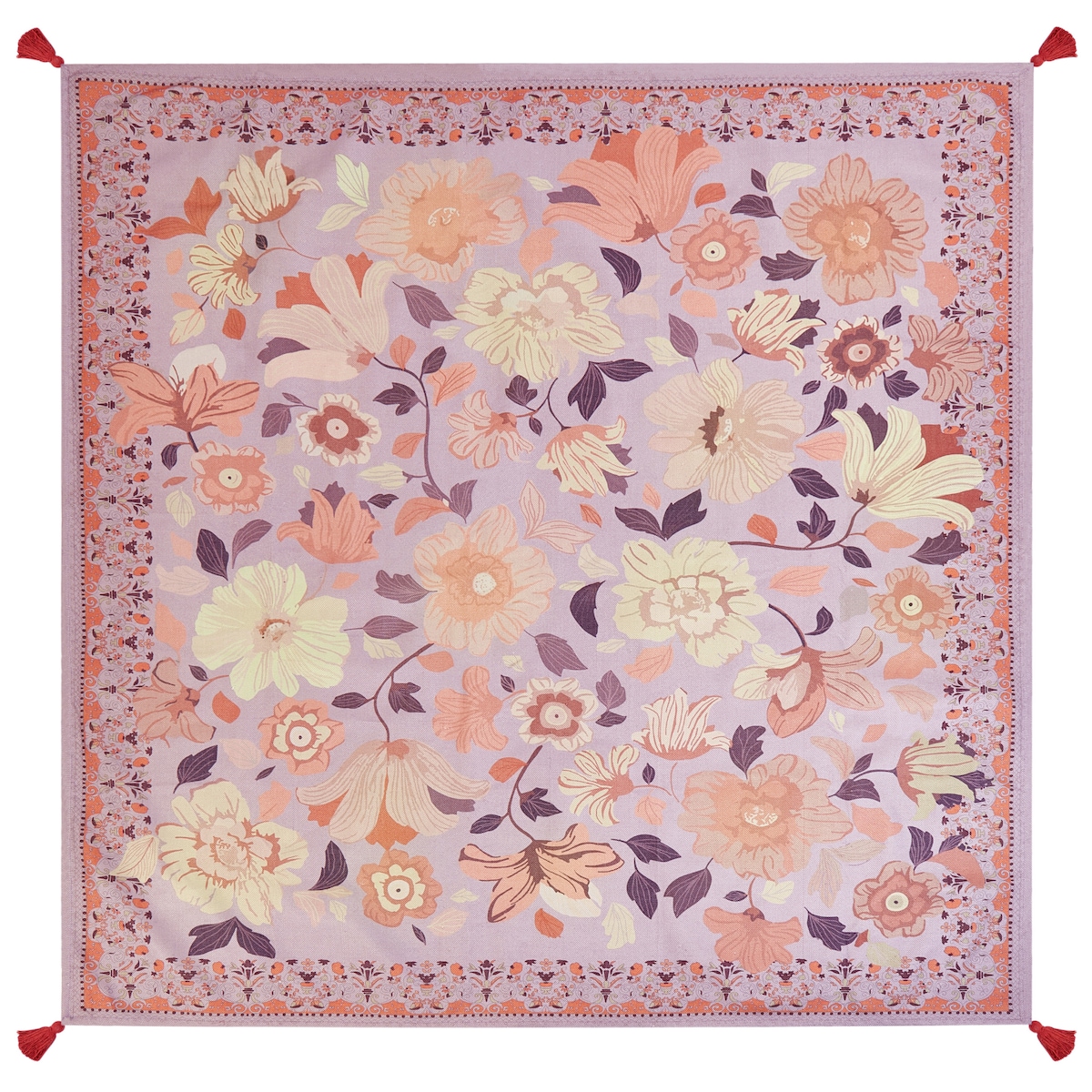 Koc piknikowy TUFKI 200 x 200 cm Purpurowy