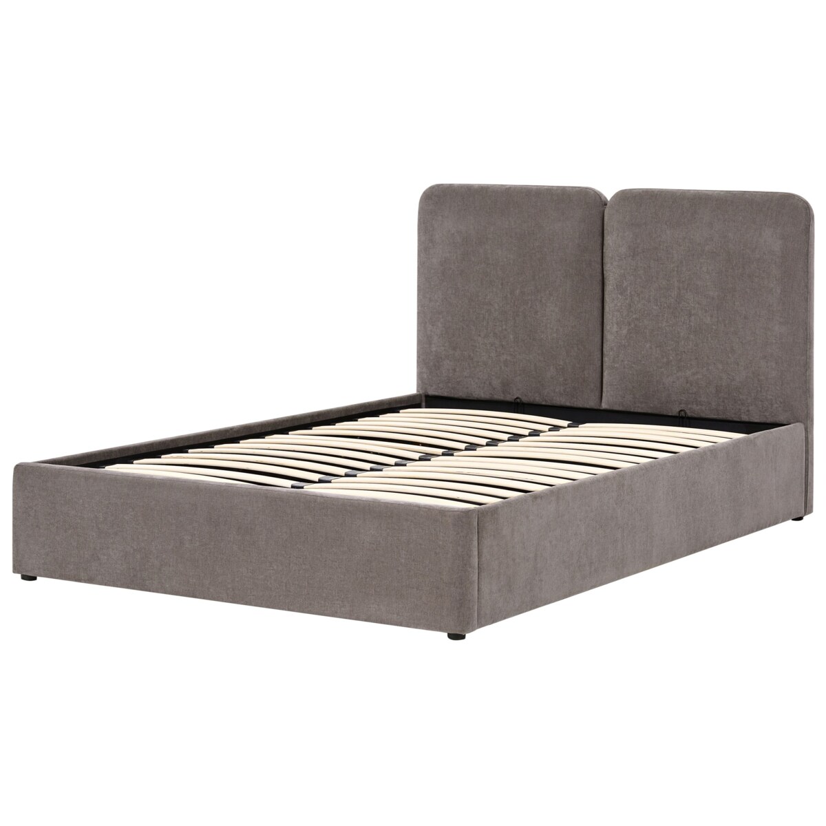 Łóżko z pojemnikiem ARBOIS 140 x 200 cm Beżowoszary