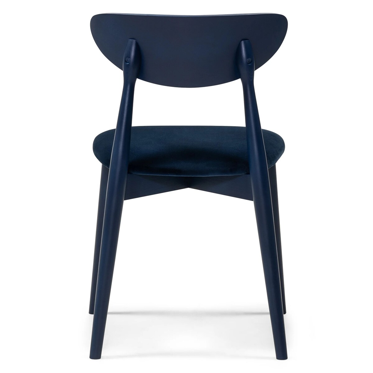 Krzesło drewniane do jadalni 80x45x45 cm niebieskie OLBIA-IV