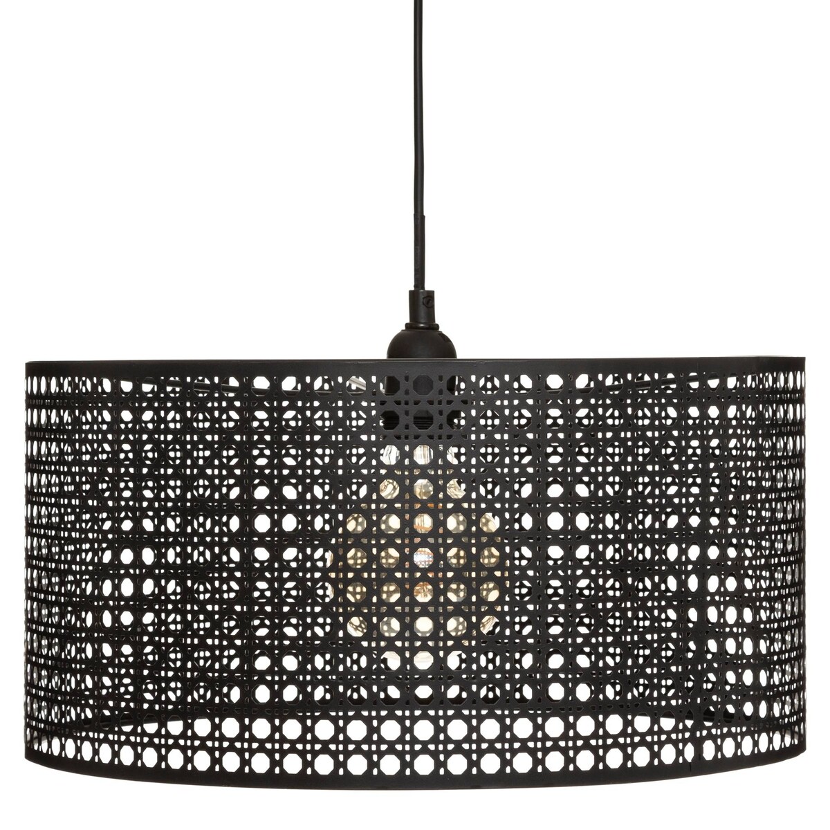 Lampa wisząca KATEL, plecionka wiedeńska, Ø 38 cm