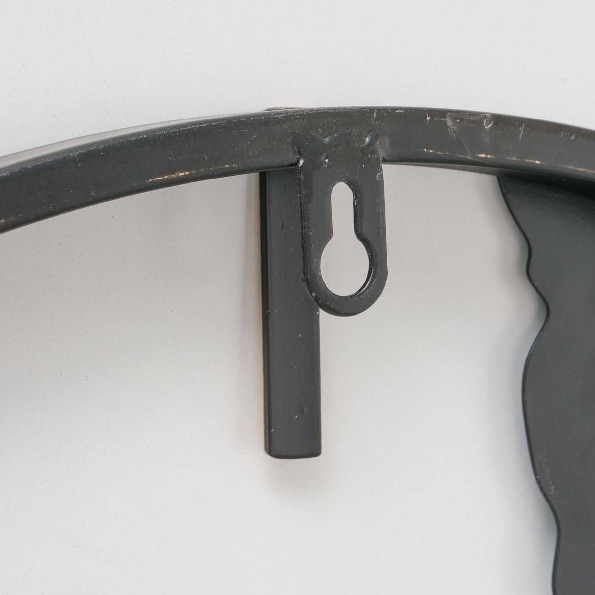 Zegar ścienny Union, metalowy ze złotymi wskazówkami