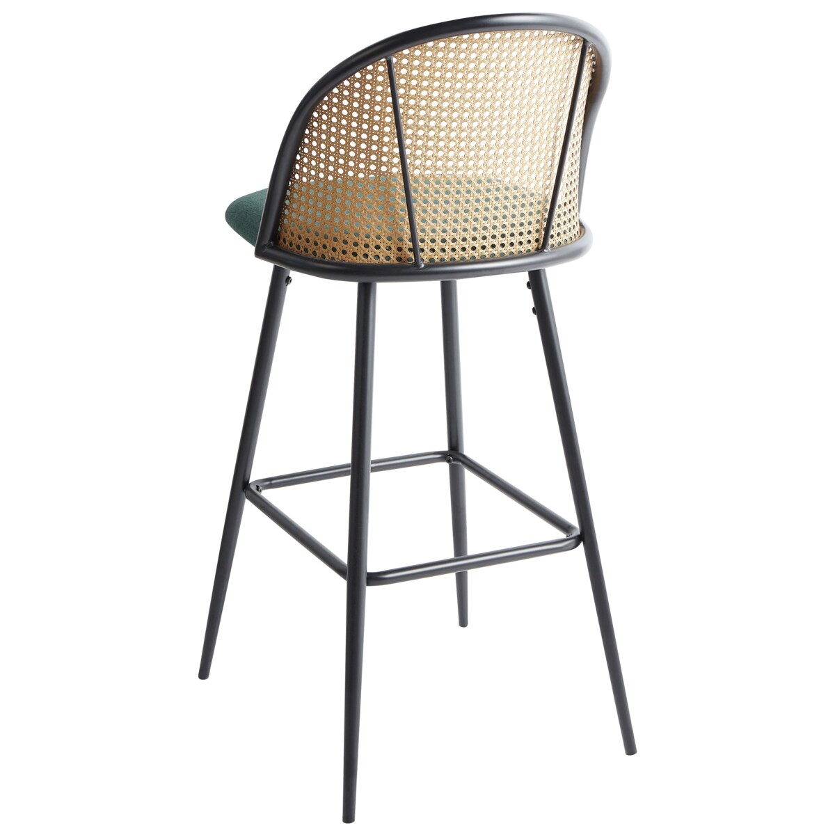 Zestaw 2 krzeseł barowych CORNELL Metal Zielony