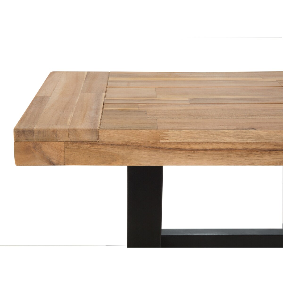 Ławka ogrodowa 140 cm drewniana czarna SCANIA