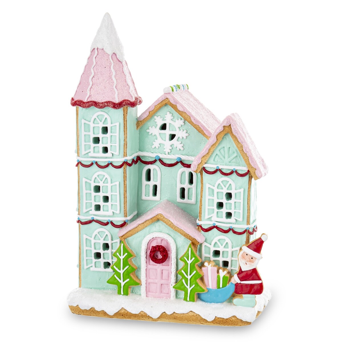 Dekoracja - domek LED 3-częściowy 30x20 cm