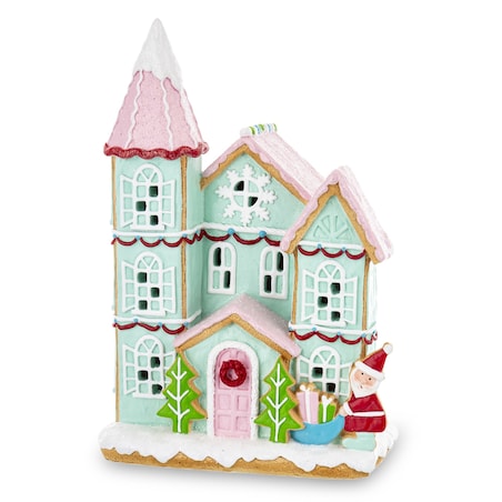 Dekoracja - domek LED 3-częściowy 30x20 cm