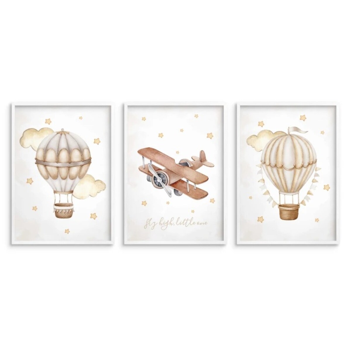 Zestaw Plakatów z ramką do pokoju dziecięcego Obrazy na ścianę dla Dzieci