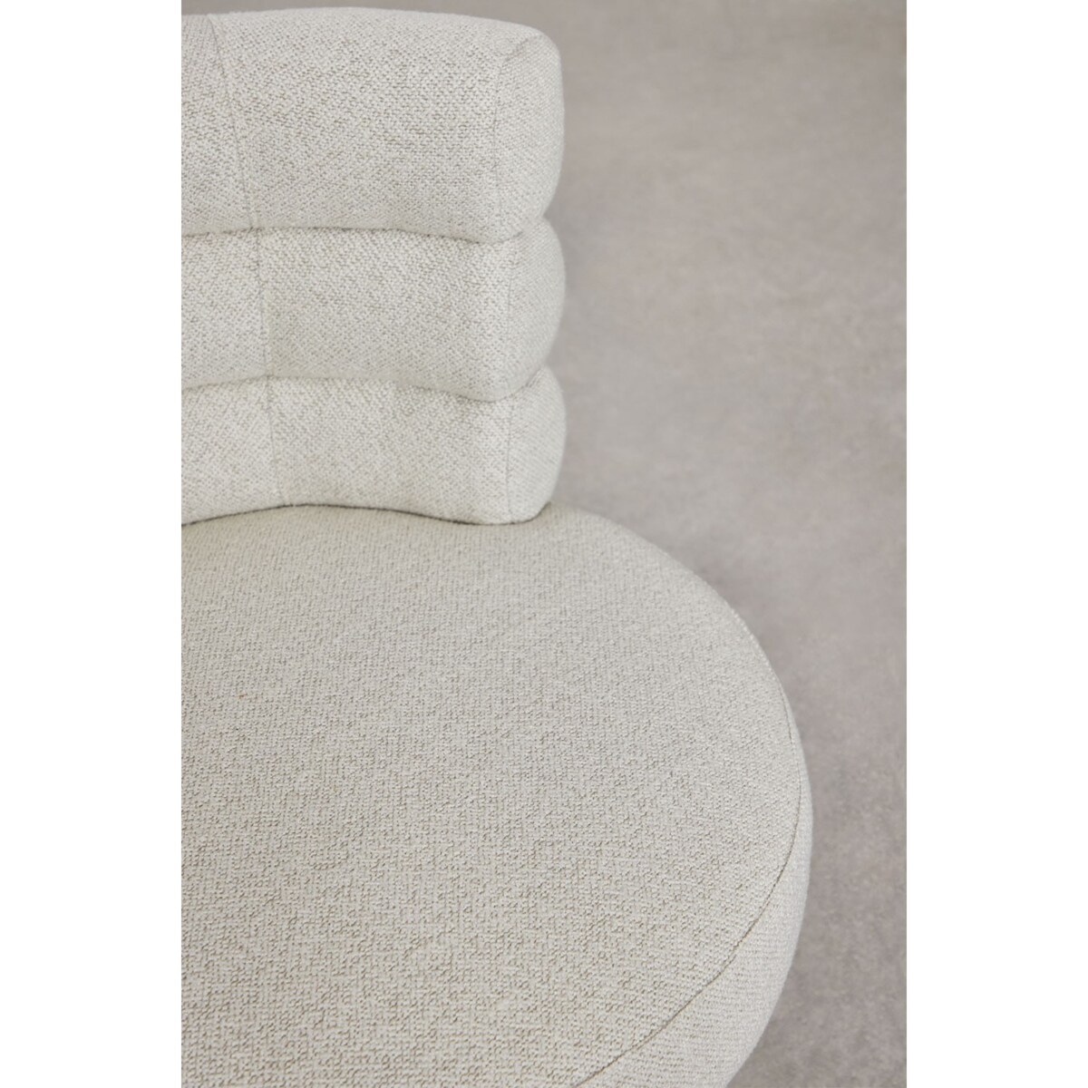 Krzesło obrotowe, do jadalni Protea beżowo-kremowe