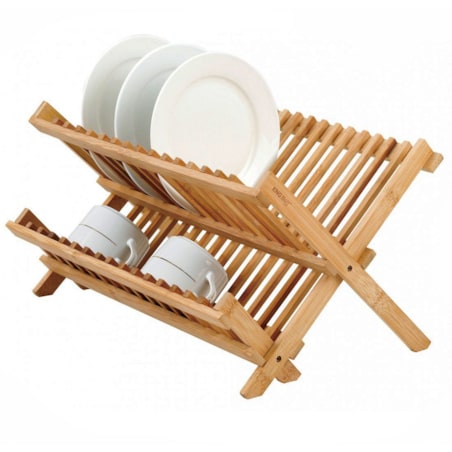 Suszarka do naczyń stojąca bambusowa ociekacz KINGHOFF