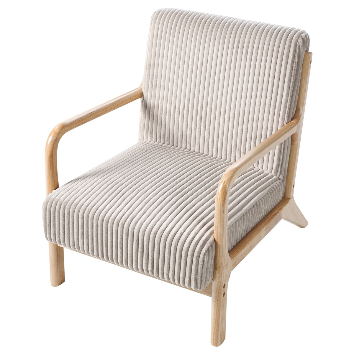 Fotel SORSELE Sztruks Beżowy