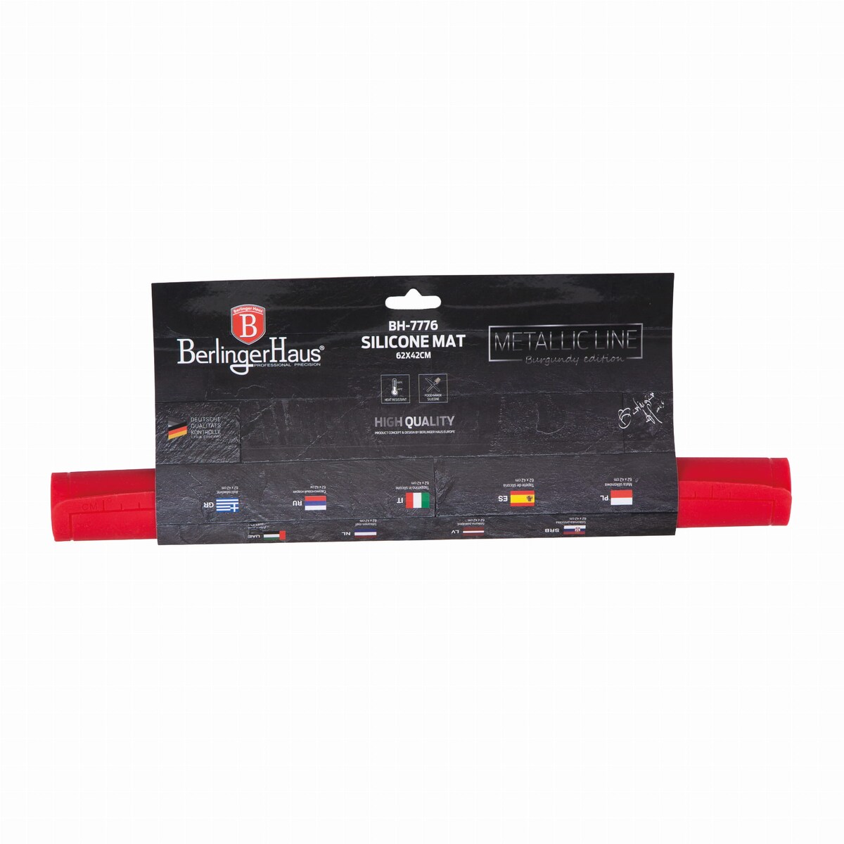 Stolnica silikonowa 62x42cm mata BERLINGER HAUS Burgundy