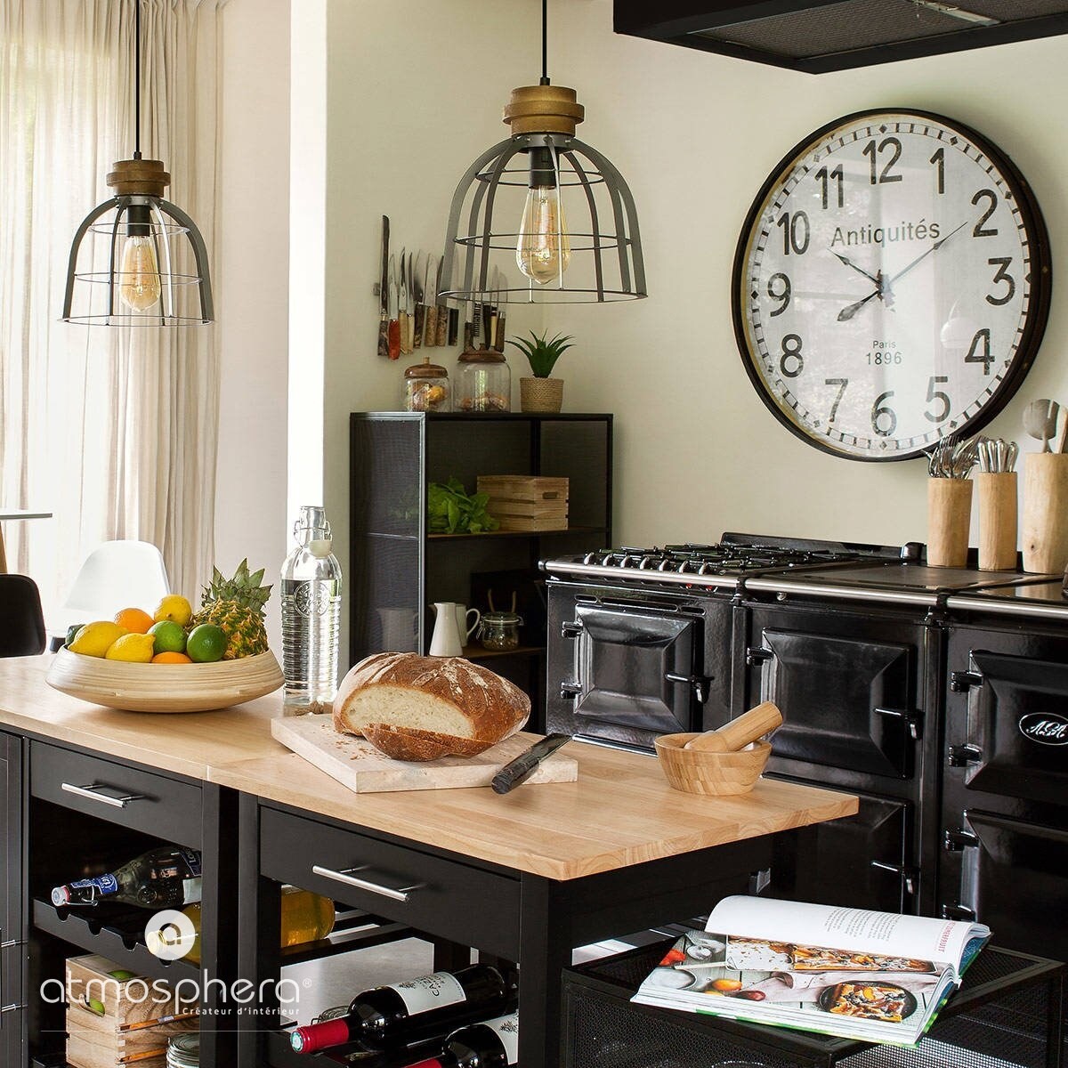 Lampa industrialna, Ø 25 cm, ażurowy klosz