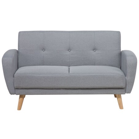 Sofa rozkładana 2-osobowa szara FLORLI