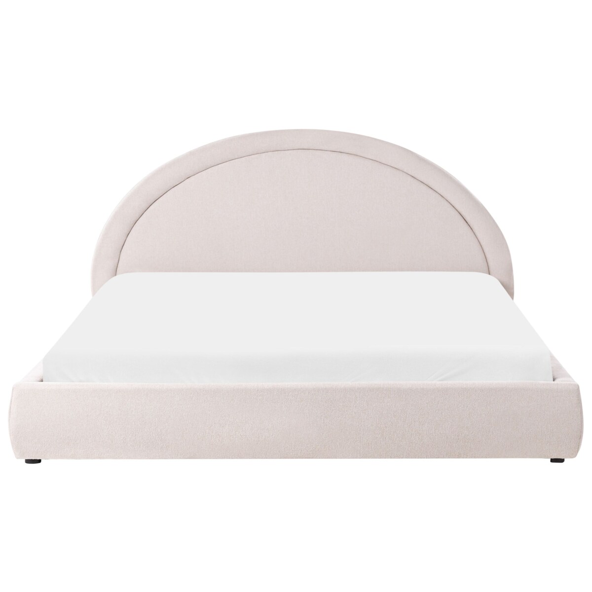 Łóżko z pojemnikiem MOUZON 180 x 200 cm Jasnobeżowy