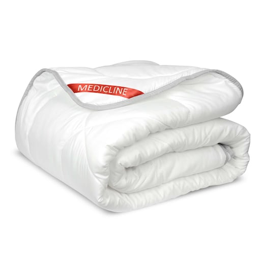 Kołdra Antyalergiczna Całoroczna Haftowana Silikon 200X220 Cm Biała