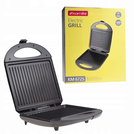 Grill elektryczny opiekacz do kanapek tortilli 1400W KAMILLE