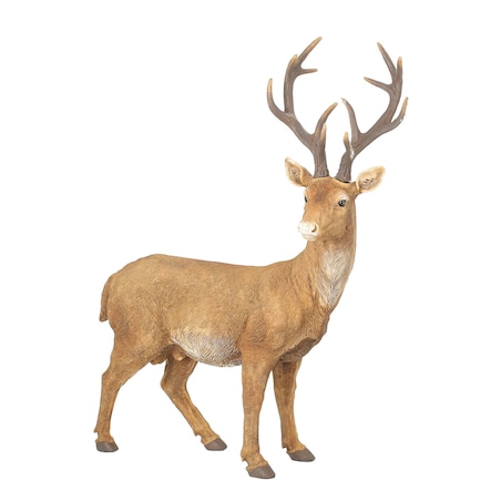 Figurka Deer 50x20x54 cm brown boże narodzenie, święta, świąteczne, brązowy, 50x20x54 cm