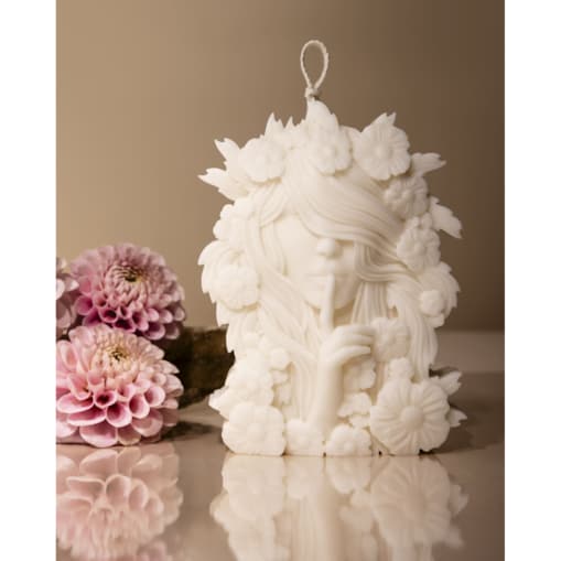 Świeca na prezent – kobieca dekoracja do wnętrz w pudełku prezentowym