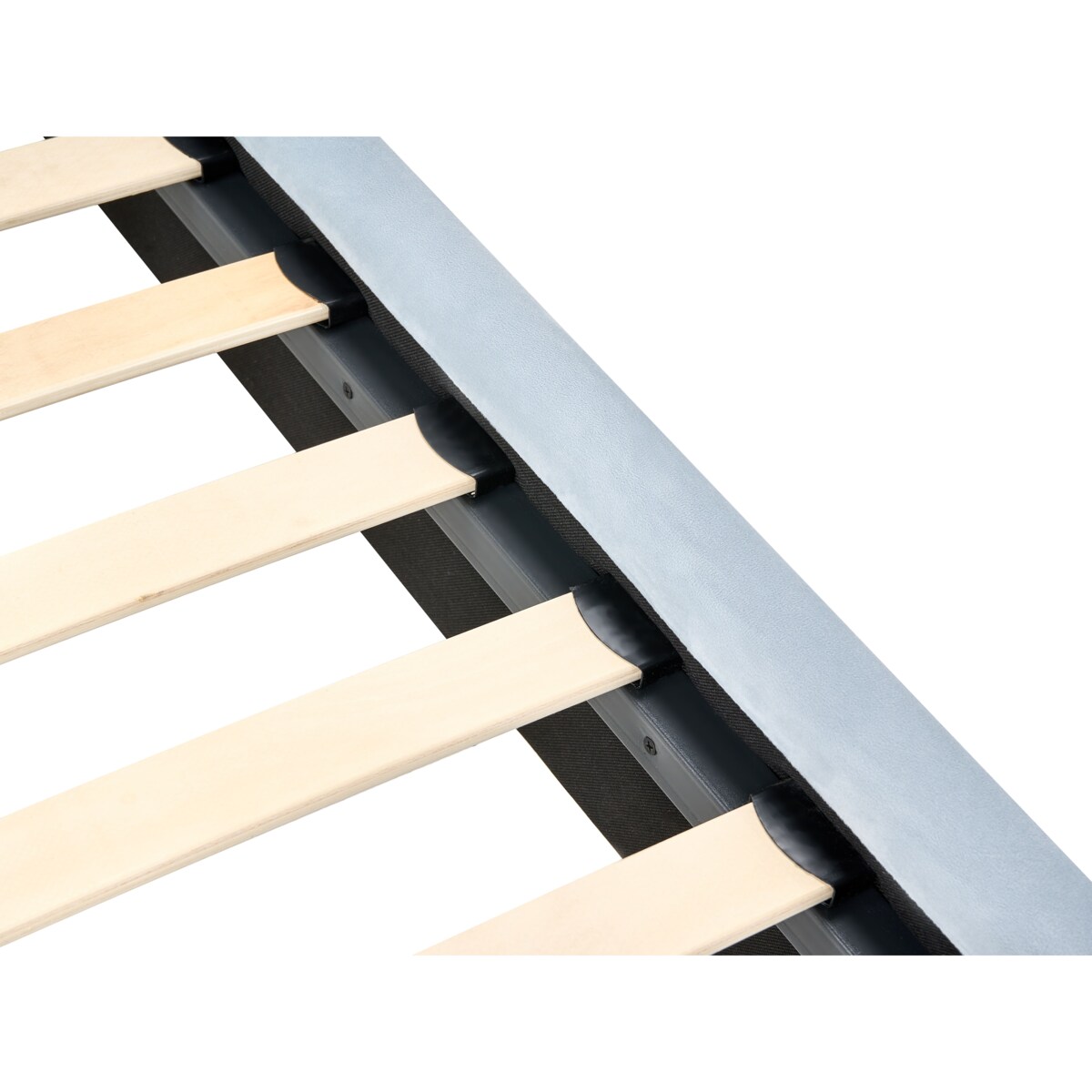 Łóżko Welur LUNAN 180 x 200 cm Błękitny