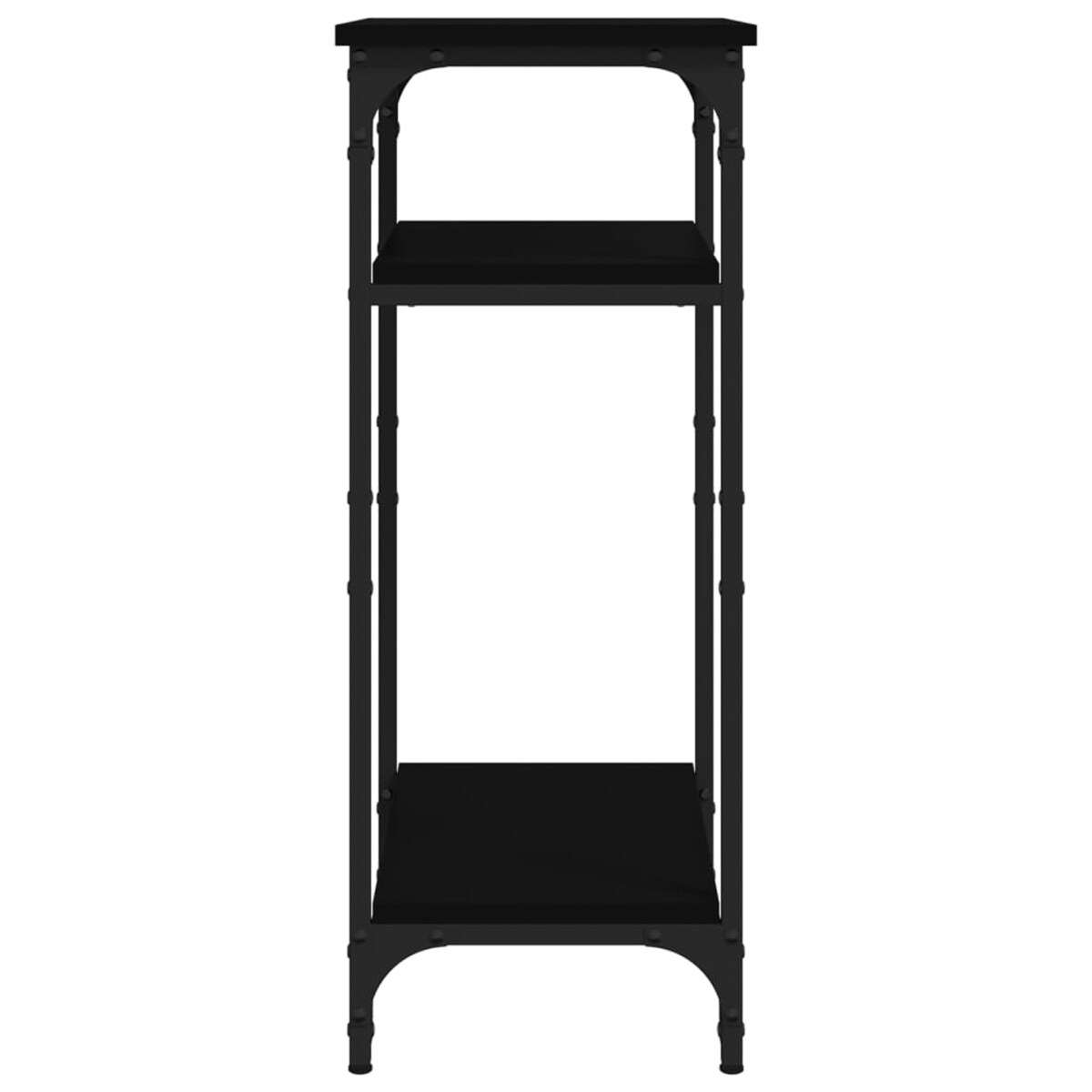 vidaXL Stolik boczny, czarny, 40x30x75 cm, materiał drewnopochodny