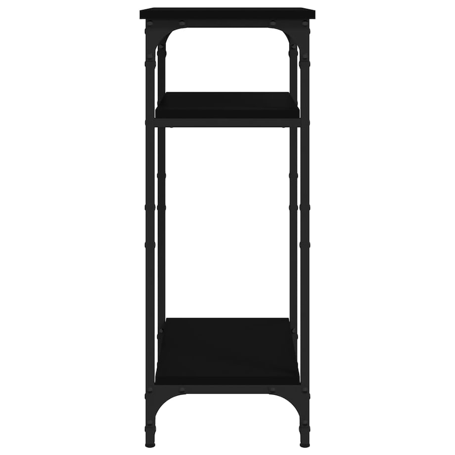 vidaXL Stolik boczny, czarny, 40x30x75 cm, materiał drewnopochodny